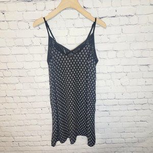 Xhilaration Black Geometric Print Dress Size Large